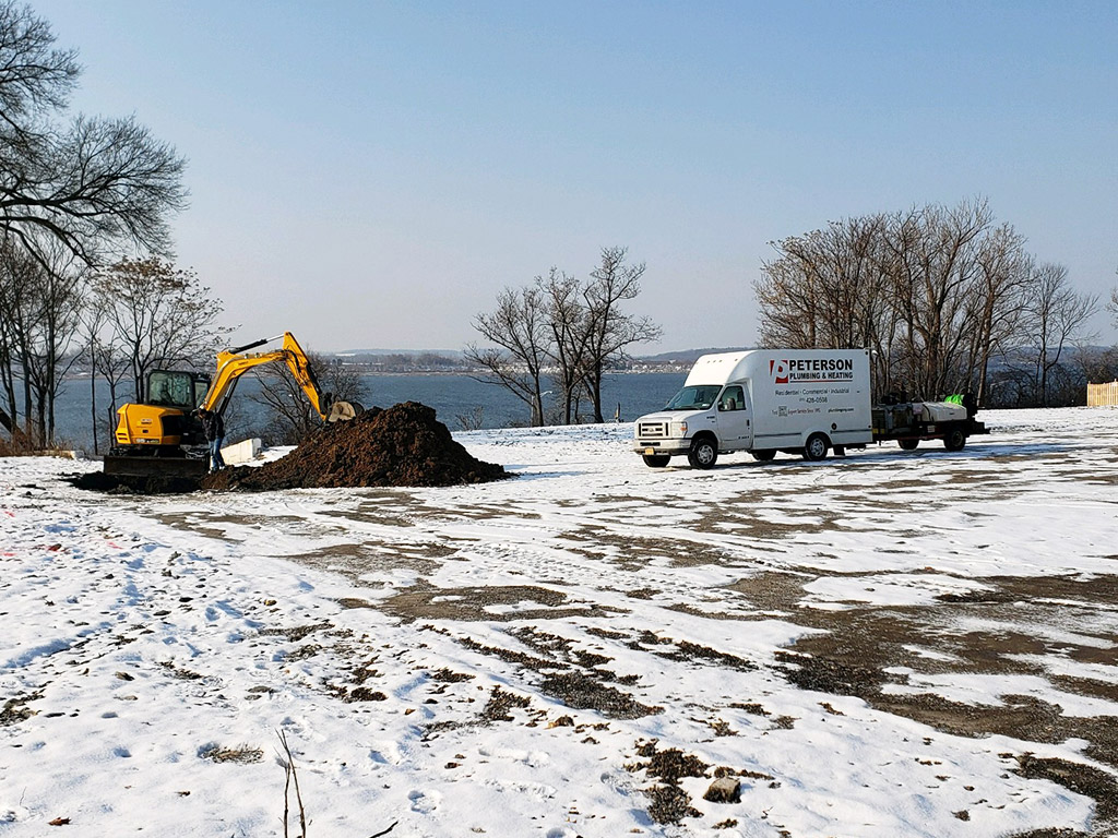 Sewer Dig Repair from Peterson Plumbing and Heating